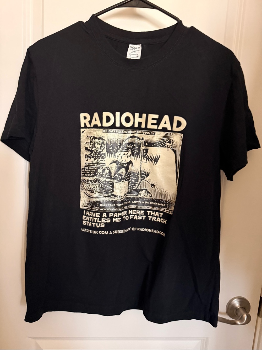 Radiohead Black Graphic T-Shirt Size Medium NWOT